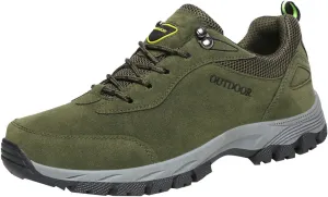 Men's White, Black, Grey Hiking Shoes - All Season, Flat Heel, Round Toe, Slip-On, Water Resistant, Slip-Resistant, Casual, Outdoor, Adult Men's Size