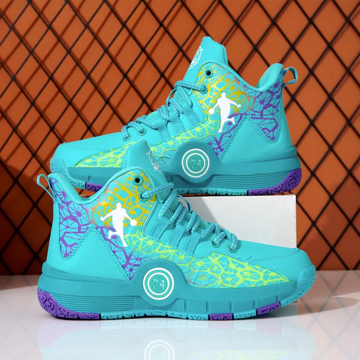 New Anti Slip and wear-Resistant Sports Basketball Shoes for Children