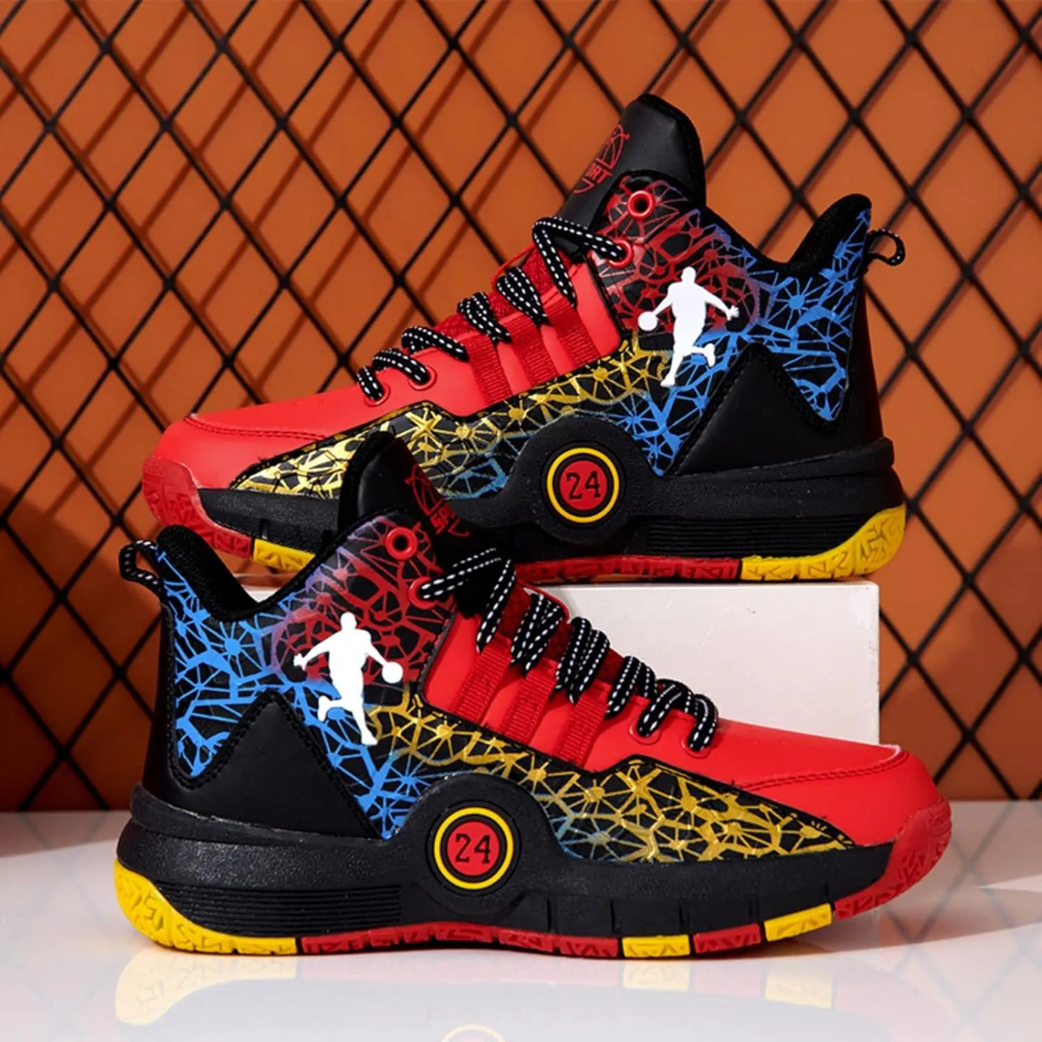 New Anti Slip and wear-Resistant Sports Basketball Shoes for Children
