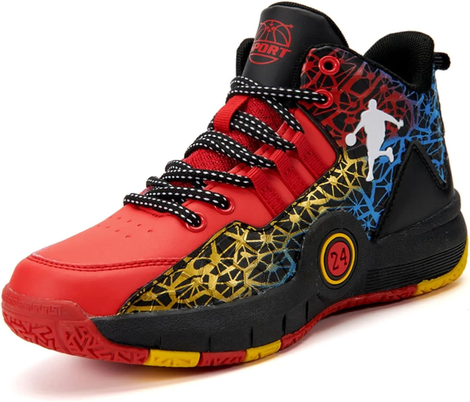 New Anti Slip and wear-Resistant Sports Basketball Shoes for Children