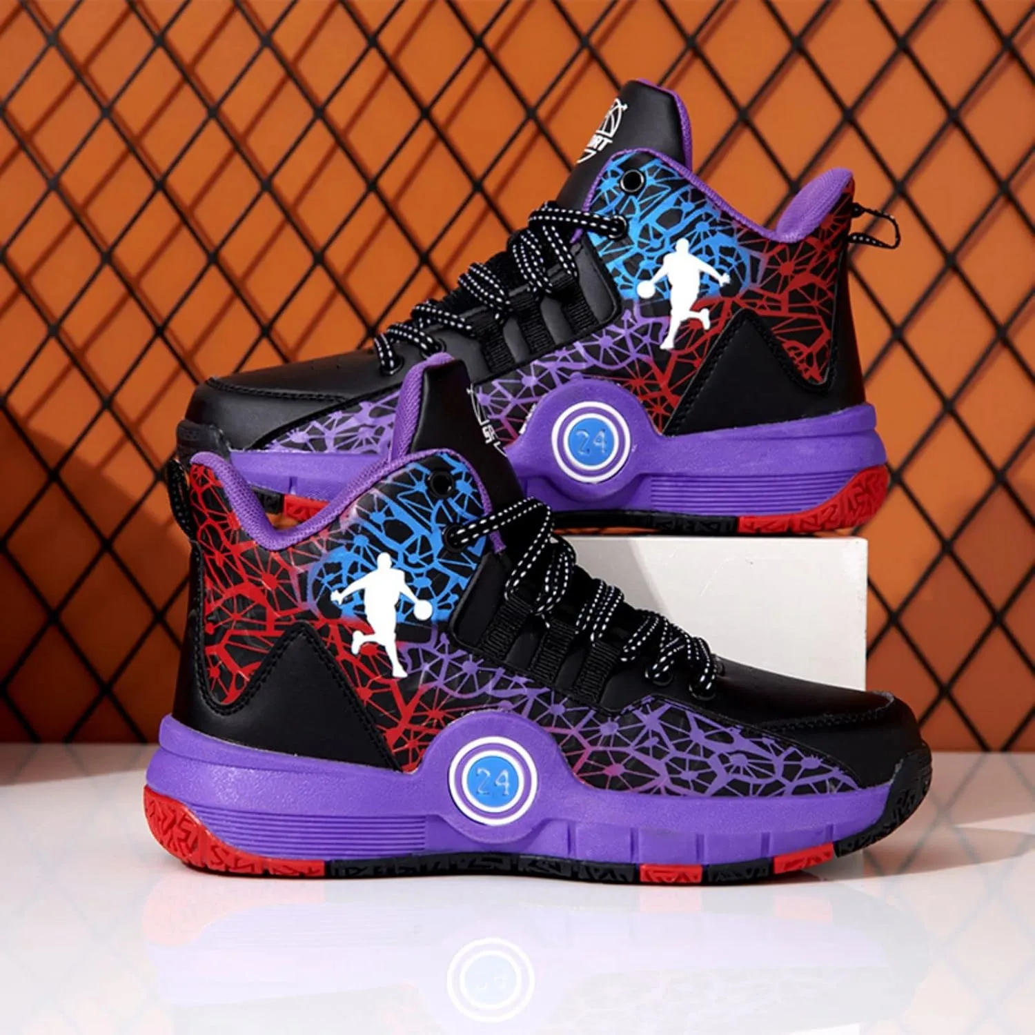 New Anti Slip and wear-Resistant Sports Basketball Shoes for Children