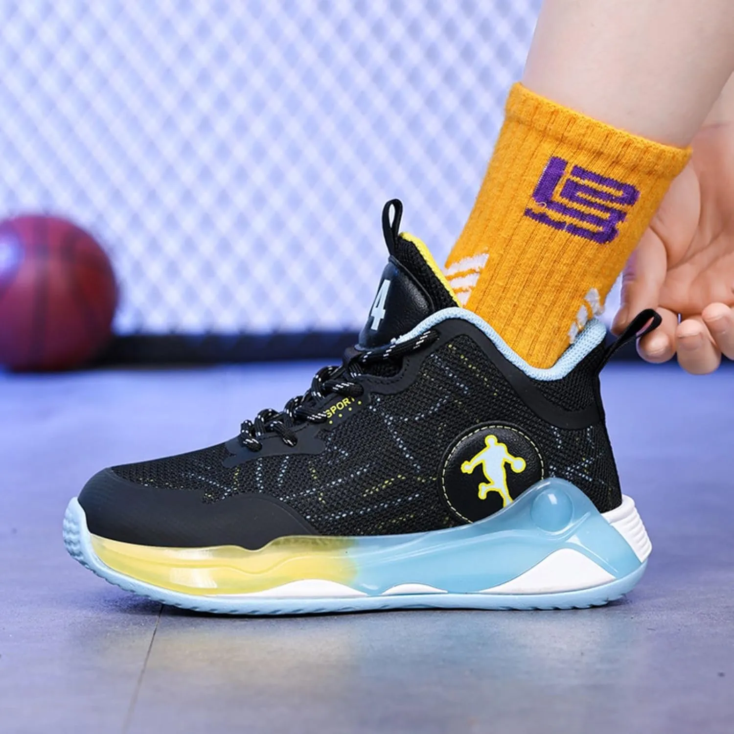 New Children's Non Slip Sports Basketball Shoes