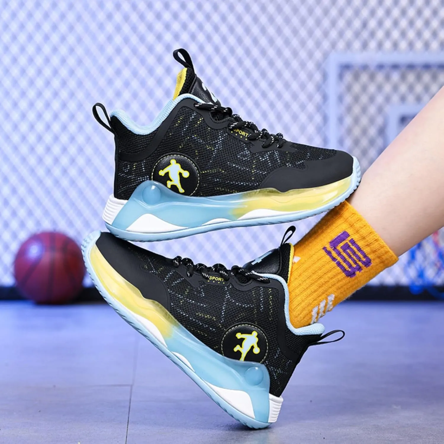 New Children's Non Slip Sports Basketball Shoes