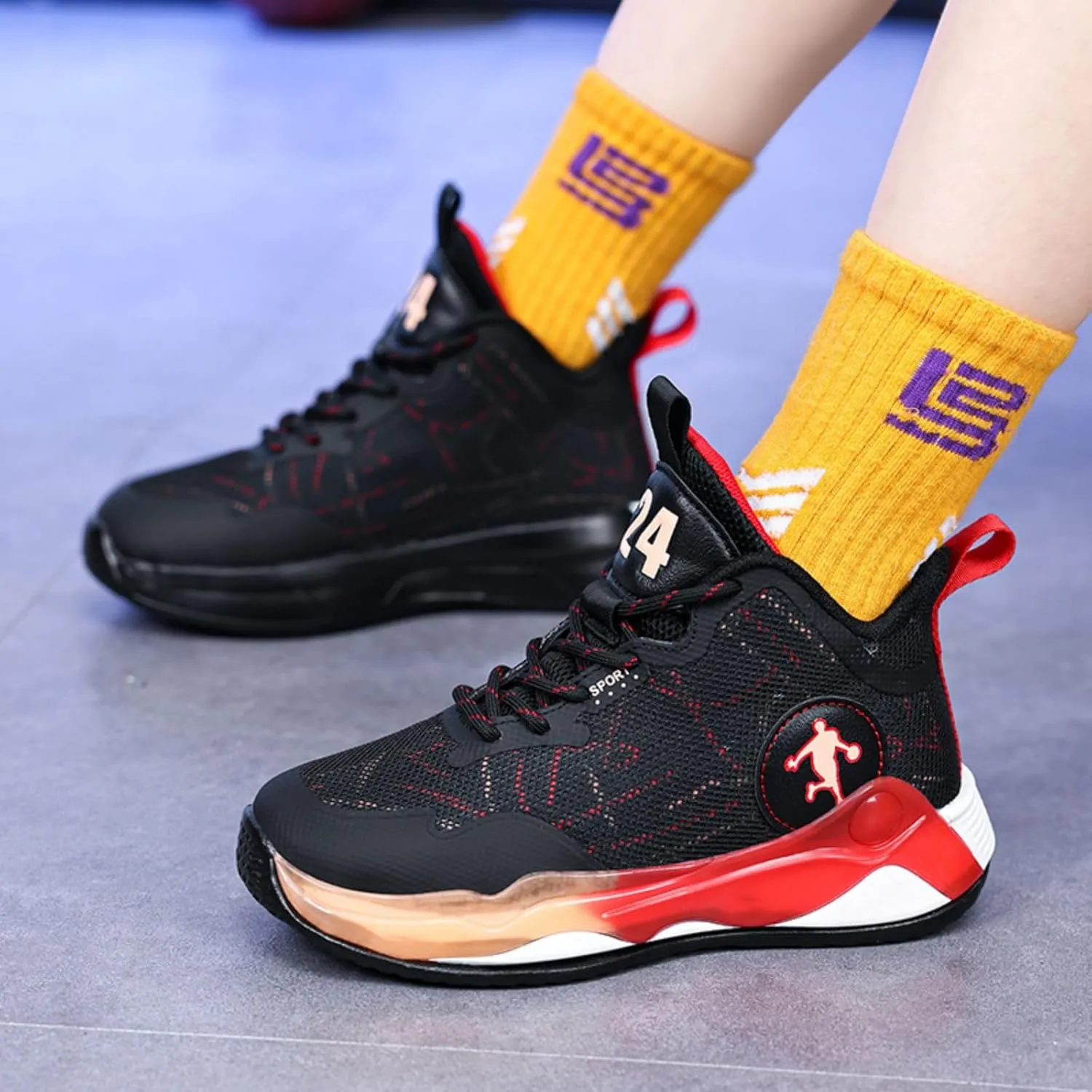 New Children's Non Slip Sports Basketball Shoes