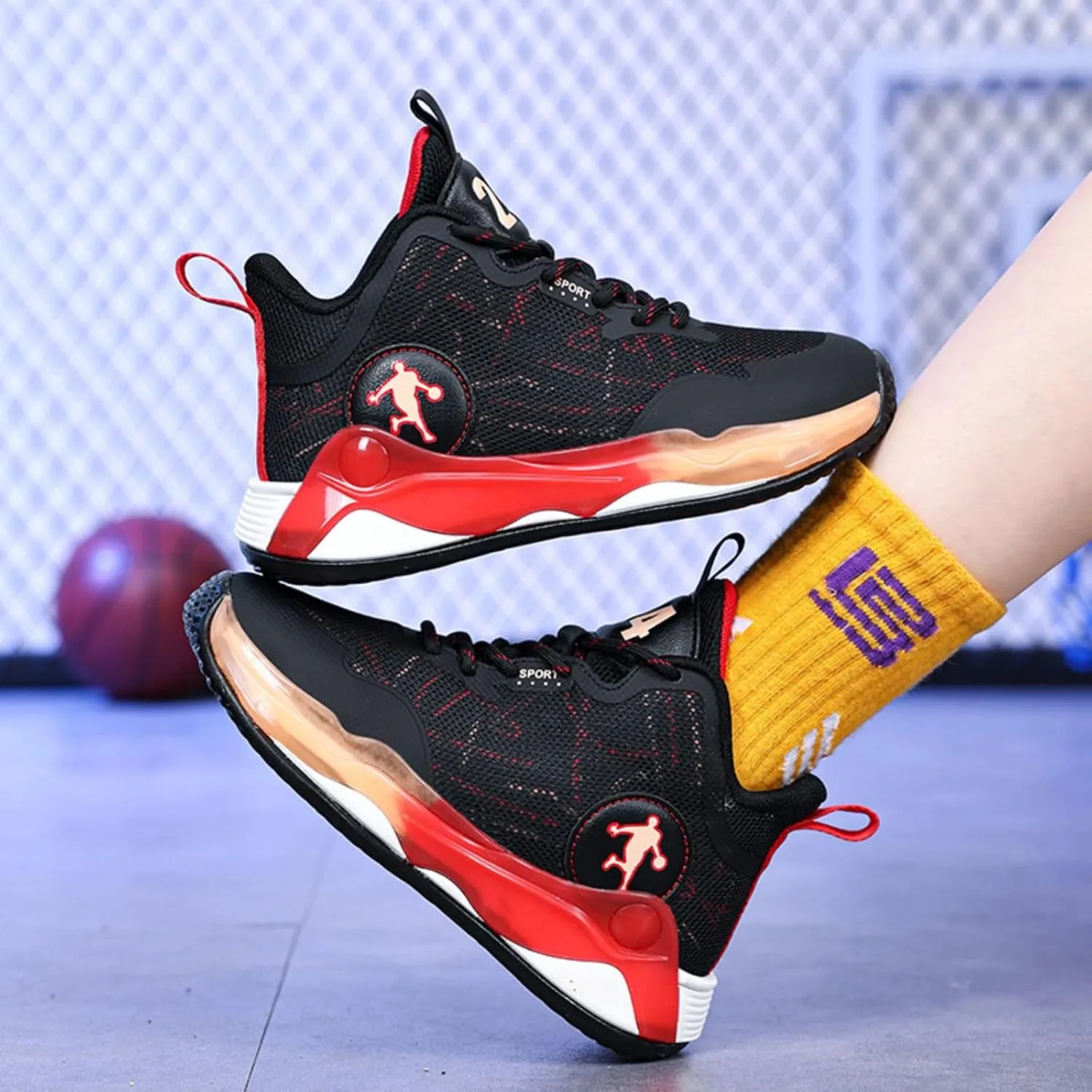 New Children's Non Slip Sports Basketball Shoes
