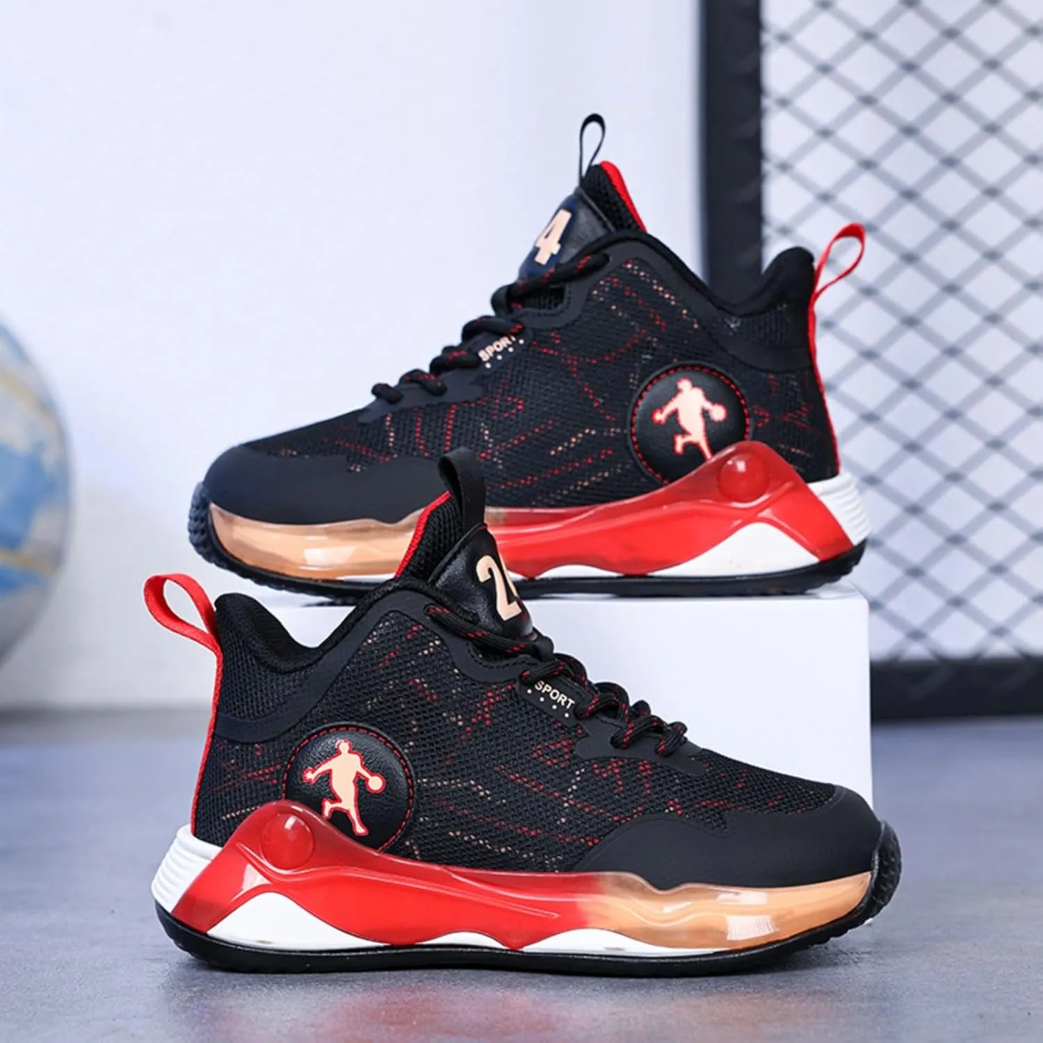 New Children's Non Slip Sports Basketball Shoes