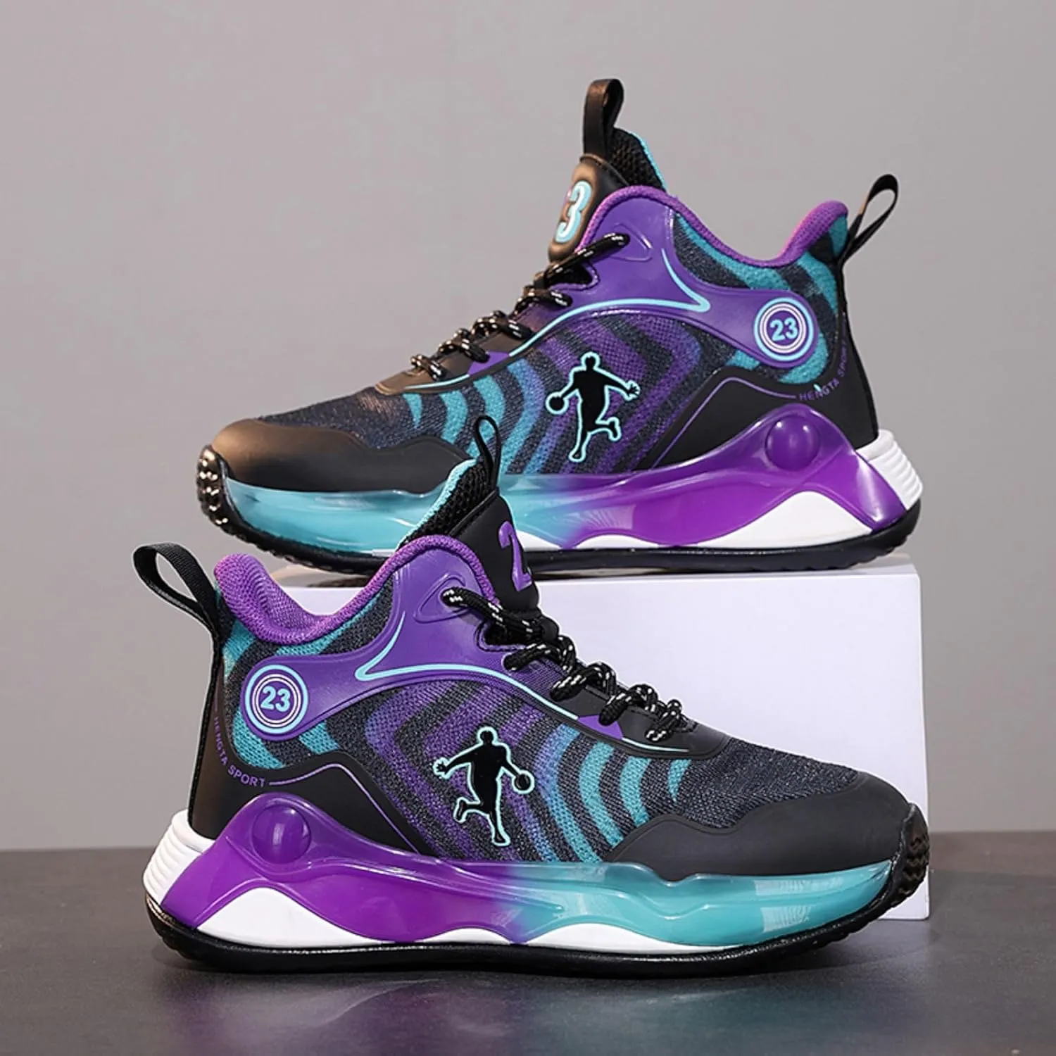 New Children's Non Slip Sports Basketball Shoes