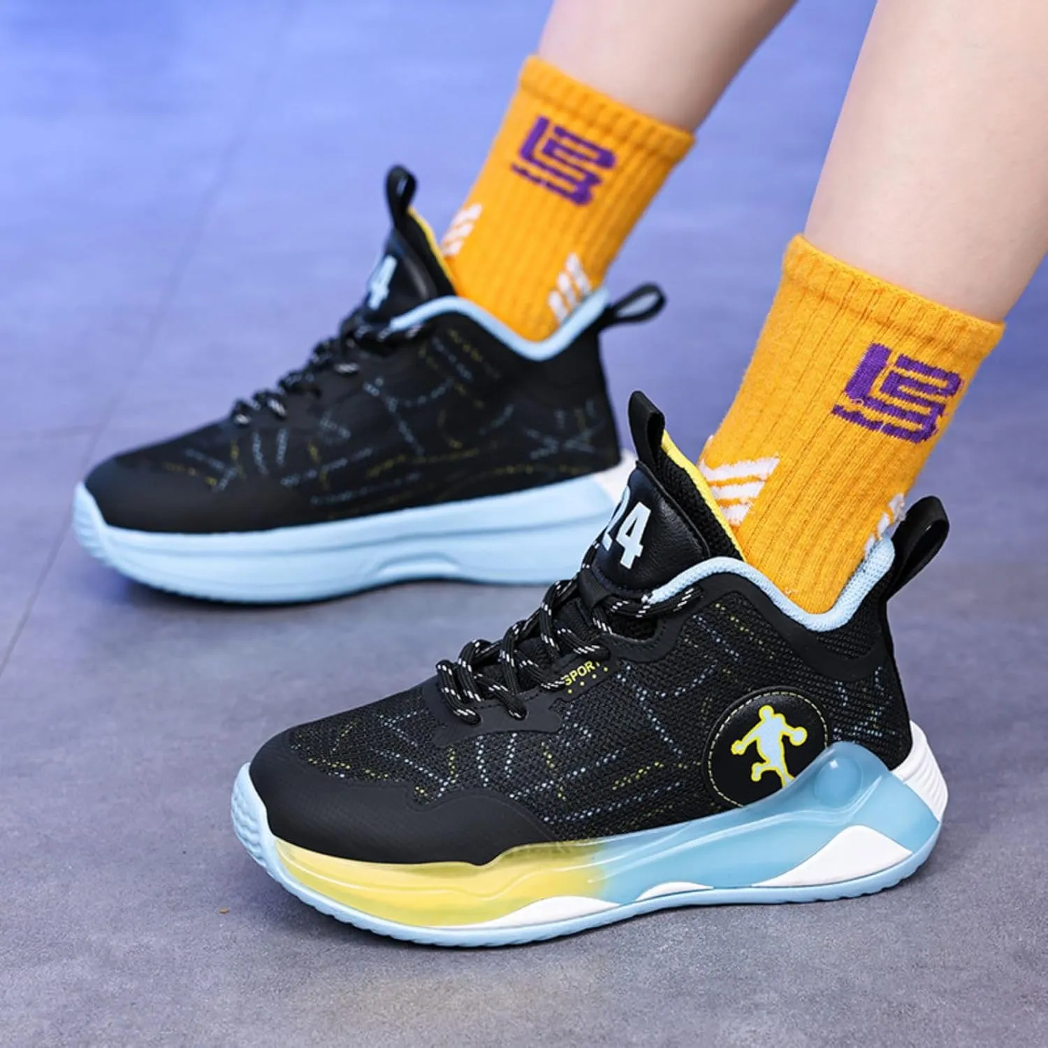 New Children's Non Slip Sports Basketball Shoes