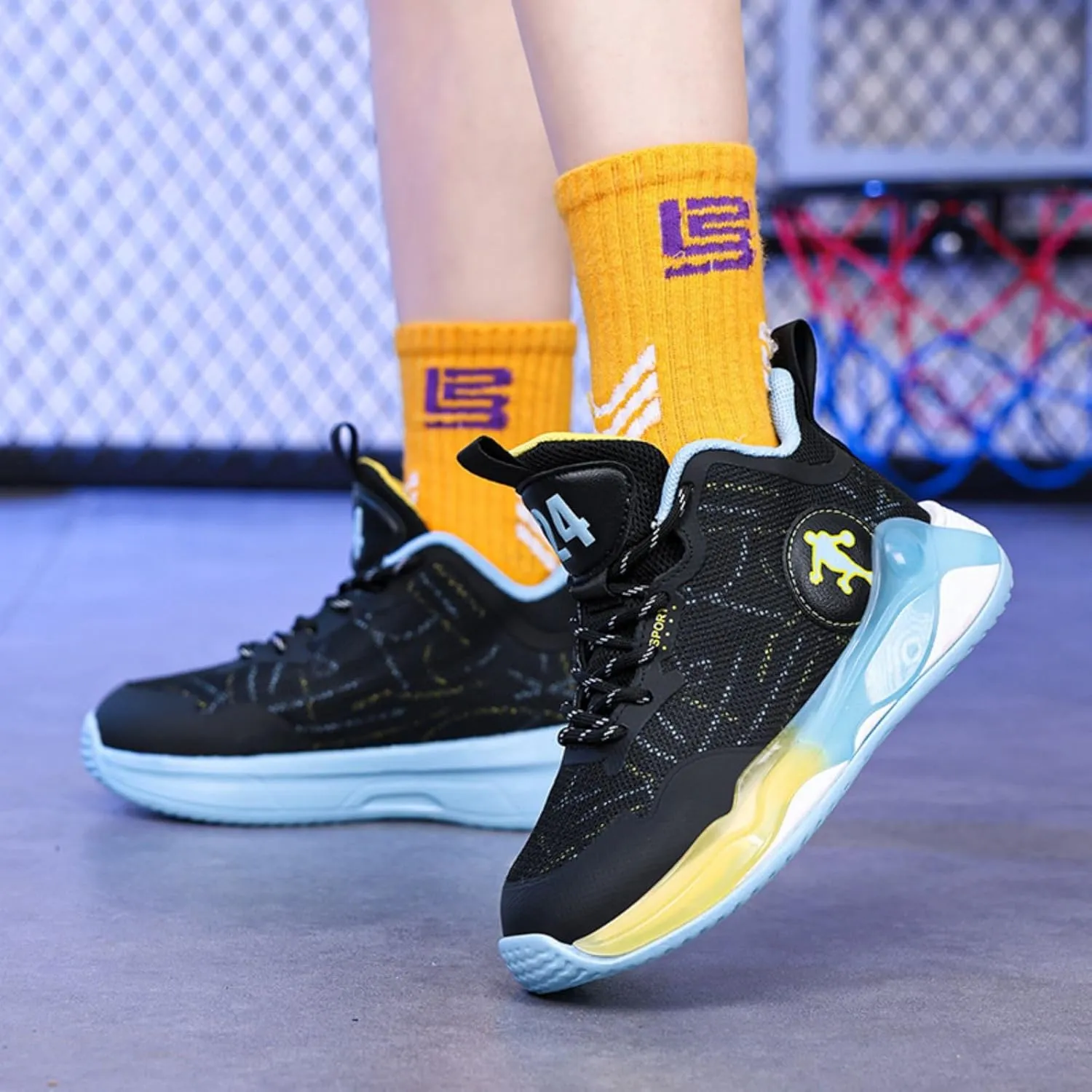 New Children's Non Slip Sports Basketball Shoes