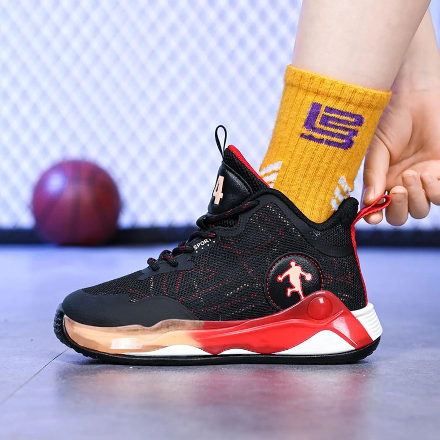 New Children's Non Slip Sports Basketball Shoes