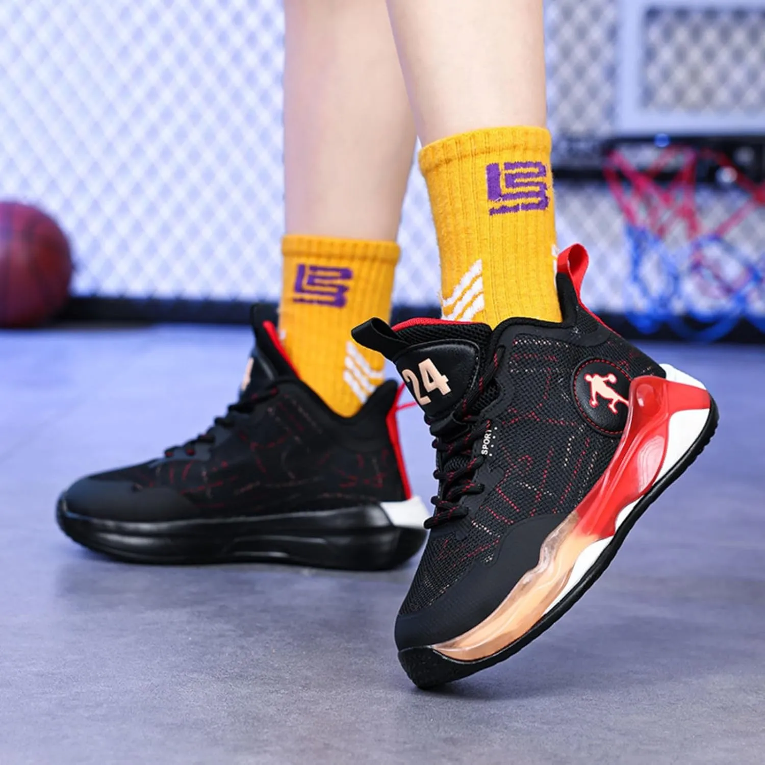New Children's Non Slip Sports Basketball Shoes