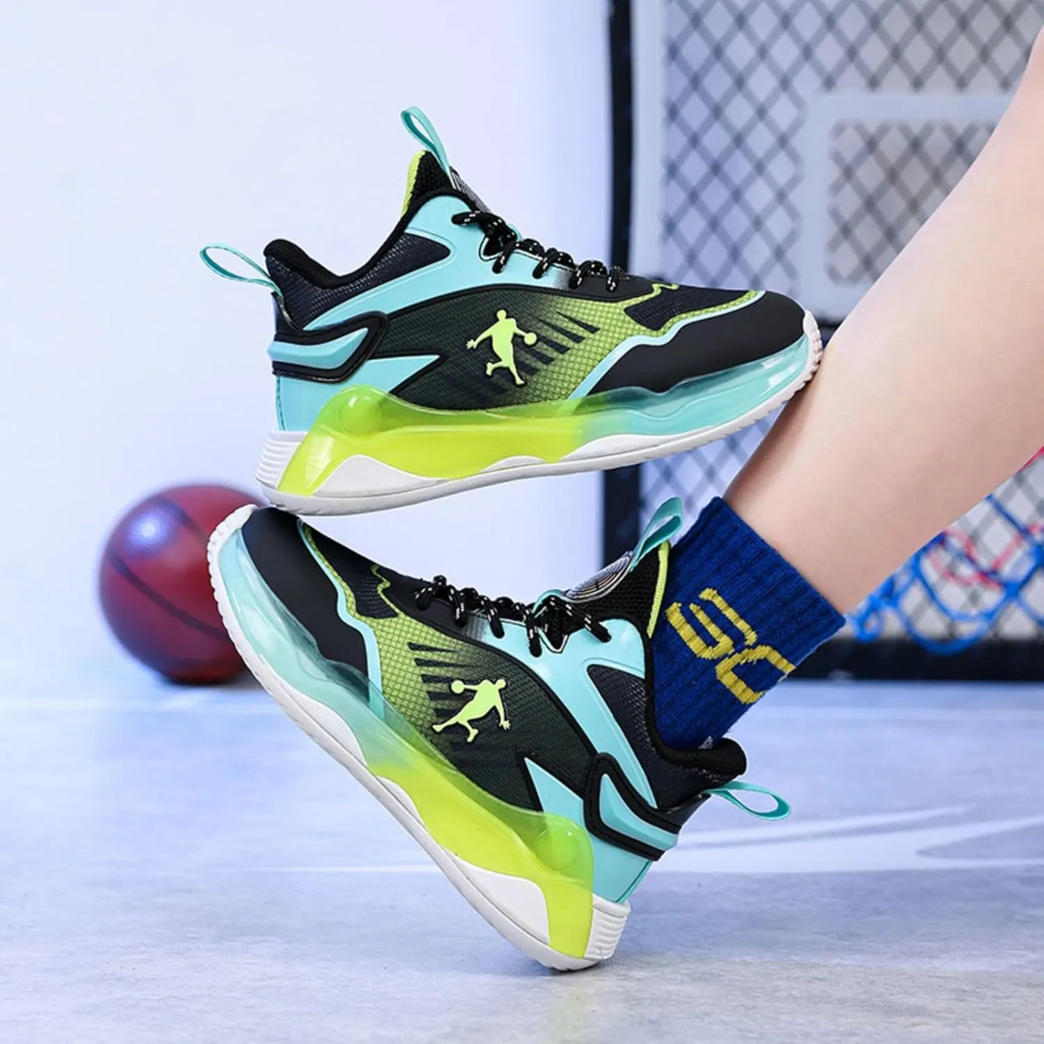 New Children's Non Slip Sports Basketball Shoes