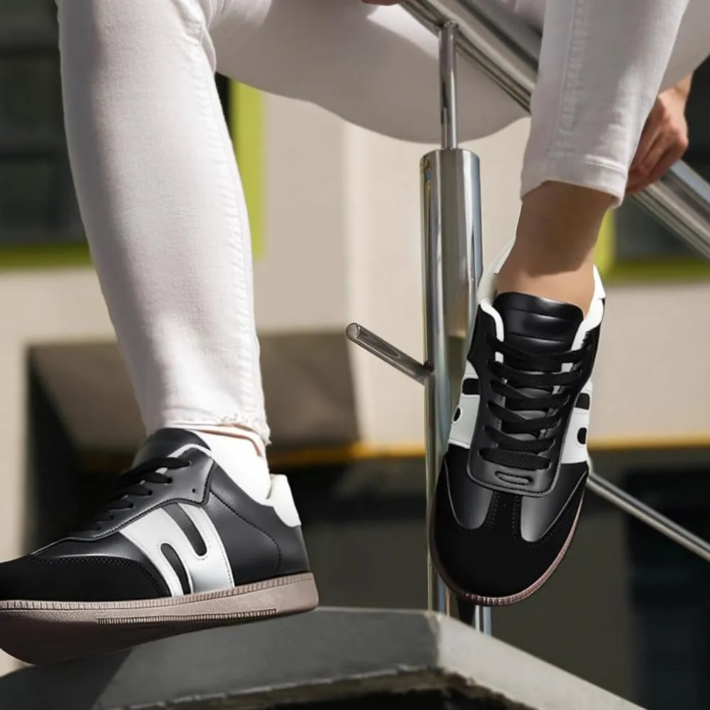 Padgene Womens Fashion Sneakers Women's Retro Shoes Casual Tennis Comfortable Walking Shoes Lace-Up Non Slip Sneakers for Women