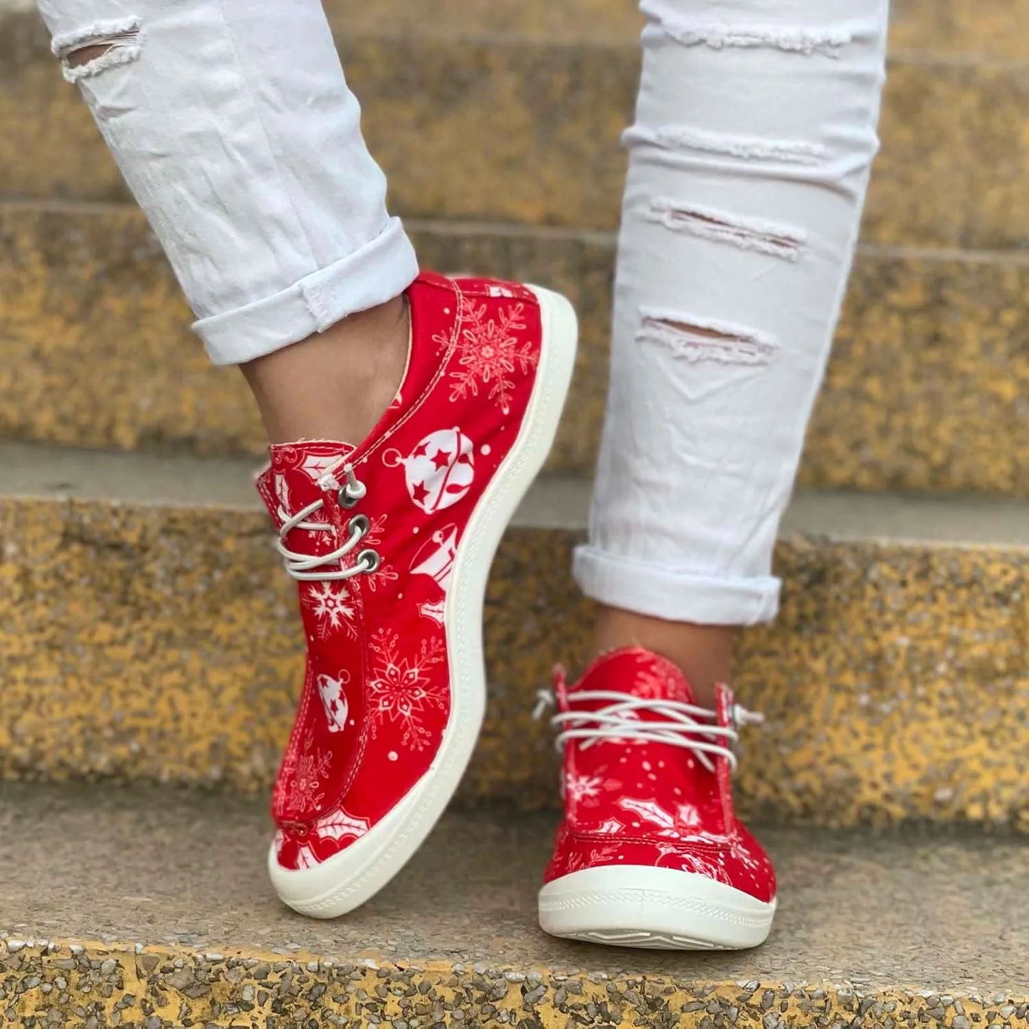 Plaid Sneakers Women Walking Sneakers for Women Wide Width Mens Loafers Christmas Sneakers for Women 2024 Fashion Casual Comfy Soft October 11-12