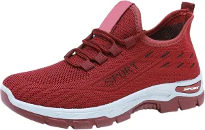 Running Shoes for Women Men Slip On Mesh Lightweight Breathable Trainers Casual Shoes Gym Tennis Athletic Mesh Sneakers Comfortable Soft Sole Workout Shoe Non Slip Sneaker