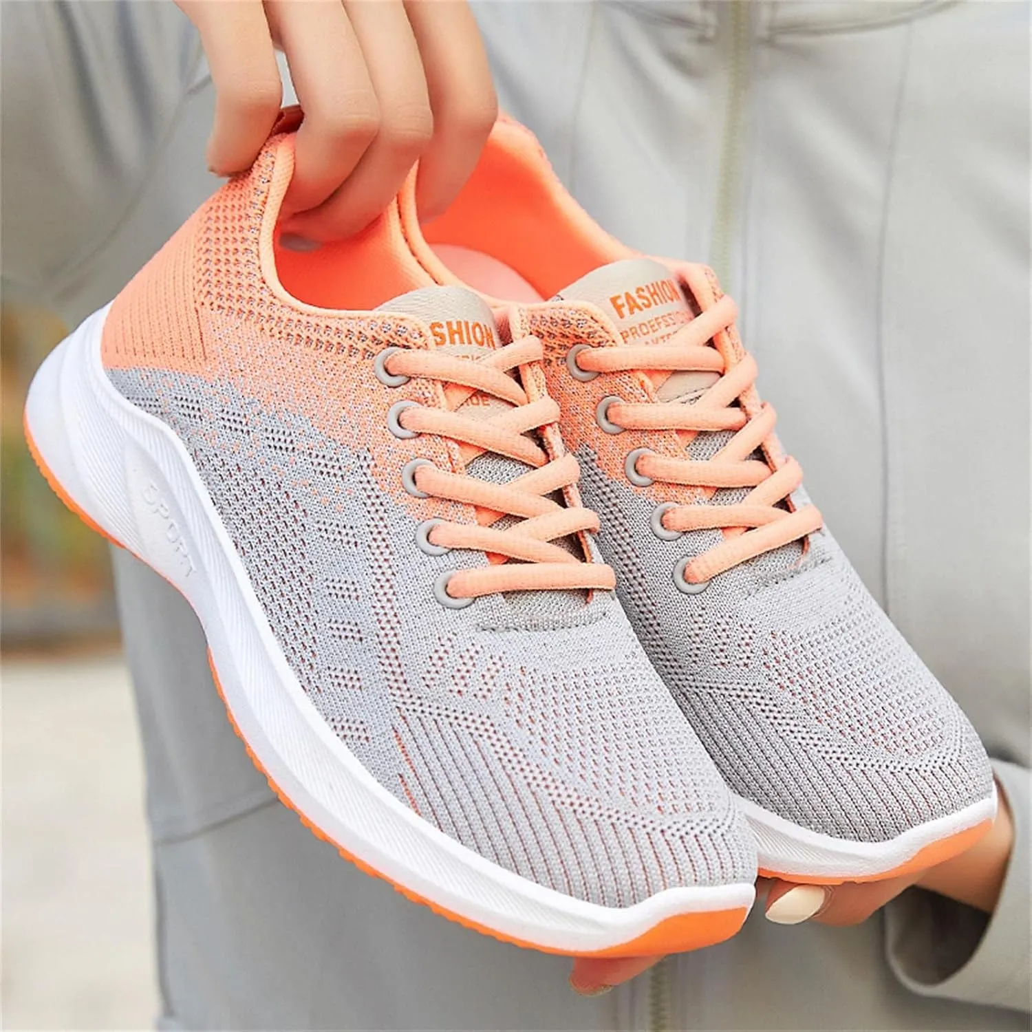 SBGMoSJ Running Shoes Womens Lightweight Fashion Sport Sneakers Zapatos Antiderrapantes para Mujer Womens Slip On Shoes Wide Width Womens White Platform Sneakers Zapatos Antideslizantes para Mujer