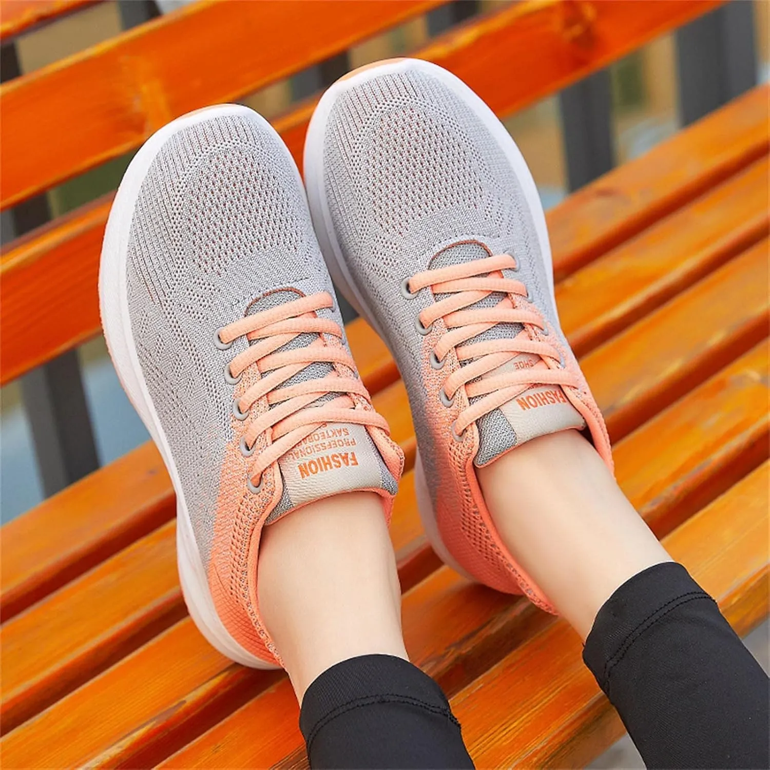 SBGMoSJ Running Shoes Womens Lightweight Fashion Sport Sneakers Zapatos Antiderrapantes para Mujer Womens Slip On Shoes Wide Width Womens White Platform Sneakers Zapatos Antideslizantes para Mujer