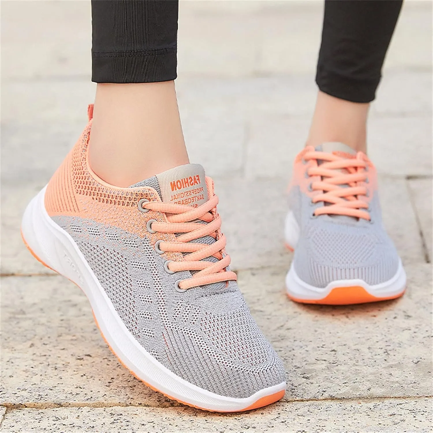 SBGMoSJ Running Shoes Womens Lightweight Fashion Sport Sneakers Zapatos Antiderrapantes para Mujer Womens Slip On Shoes Wide Width Womens White Platform Sneakers Zapatos Antideslizantes para Mujer
