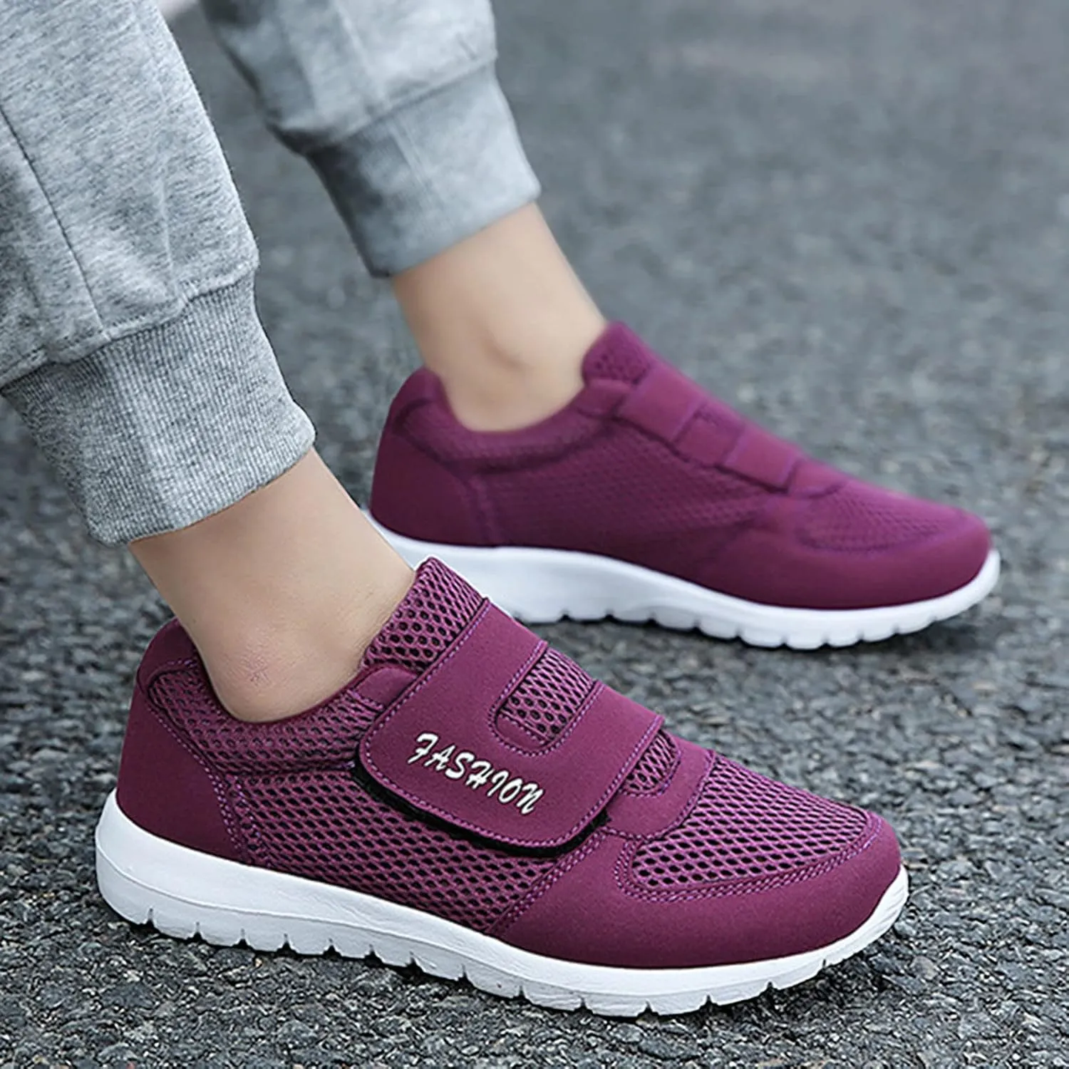SBGMoSJ Sneakers for Women Womens Tennis Shoes Size 9 Wide Slip On Tennis Shoes Women Wide Width Womens Shoes Casual Sneakers Slip On Sneakers Women Size 10 Wide