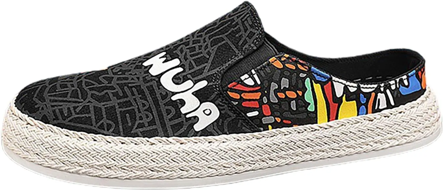 Sneakers Business Breathable 2023 Foreign Trade Men's Heel Less Half Slippers Flat Bottom Fisherman's Shoes Lightweight