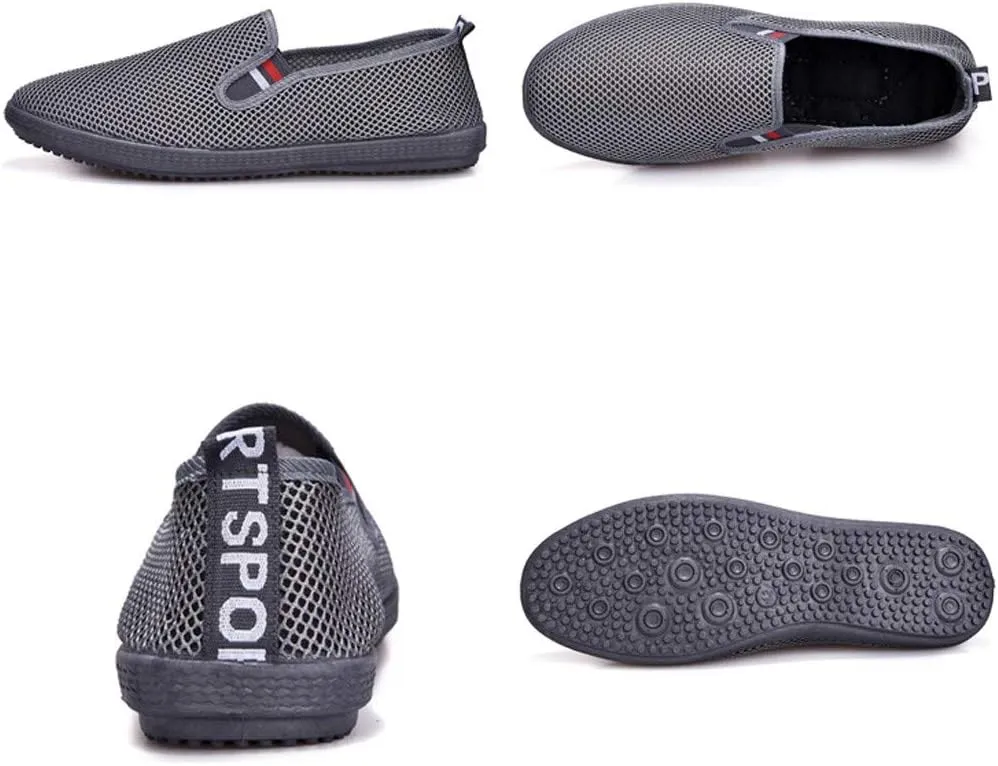 Sneakers Business Breathable Fashion Men Mesh Casual Slip-On Breathable Driving Boat Shoes Dress Shoes