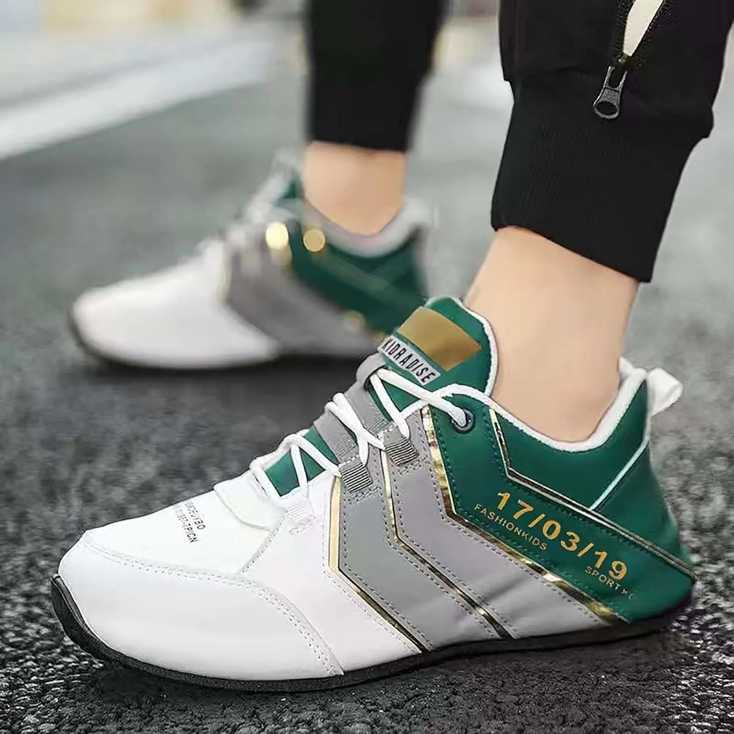 Sneakers Business Breathable Lace Up Sports Shoes for Men Shoes Fashion Casual for Walking Leather