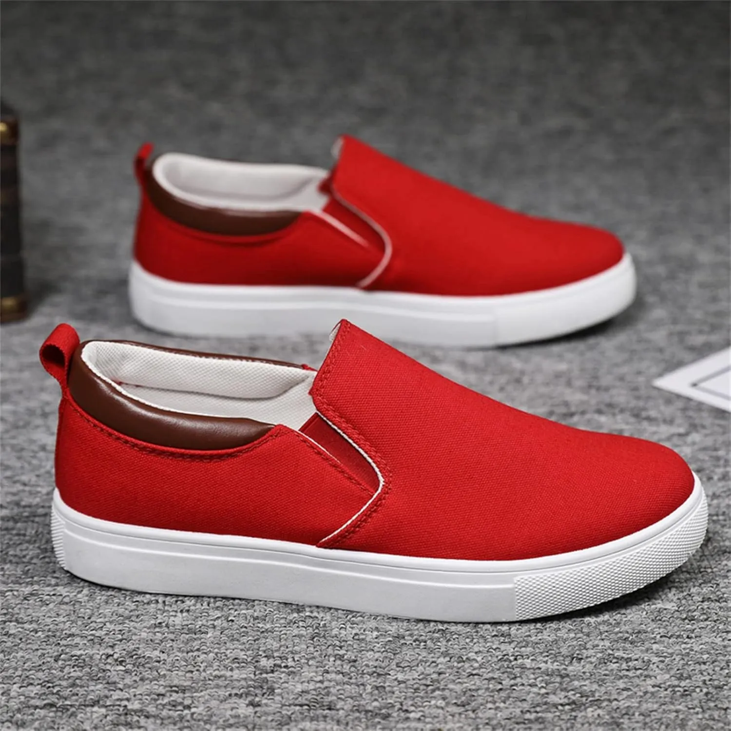 Sneakers Business Breathable Mens Fashion Solid Color Canvas Flat Bottom Comfortable Running Casual Shoes