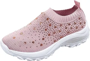 Sneakers for Walking Women Nurses Shoes for Women Comfortable Non Slip White Women's Tennis Shoes Size 9.5 Wide White Sneakers for Women Non Slip Women's Canvas Slip On Shoes Wide Width Size 11