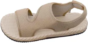 Stylish Women's Sandals Everyday Wear Open Toe Design With Closure Comfortable Flat Sole Leather Wedge Sandals Women