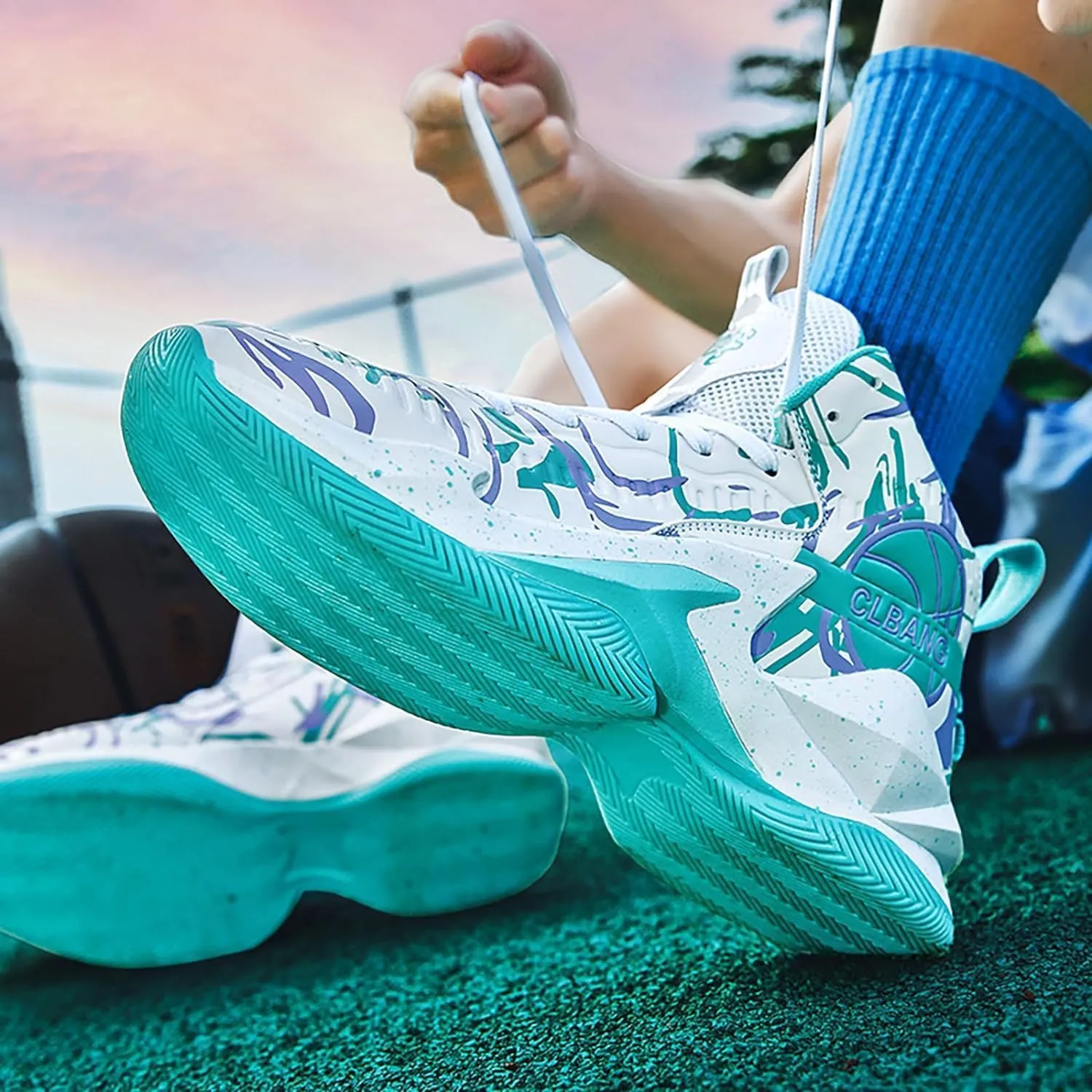 Unisex Basketball Shoes Breathable Non Slip Running Athletic Cushion Sports Fashion Sneakers Arch Support Sport Shoes