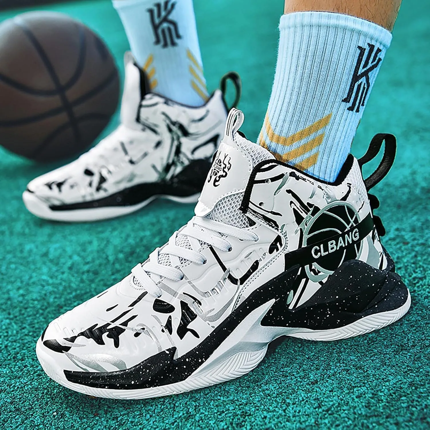 Unisex Basketball Shoes Breathable Non Slip Running Athletic Cushion Sports Fashion Sneakers Arch Support Sport Shoes