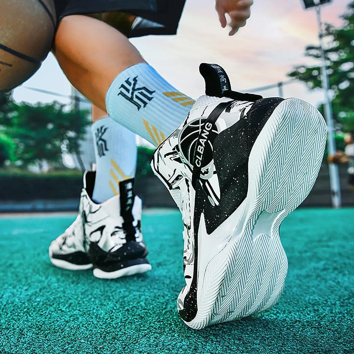 Unisex Basketball Shoes Breathable Non Slip Running Athletic Cushion Sports Fashion Sneakers Arch Support Sport Shoes