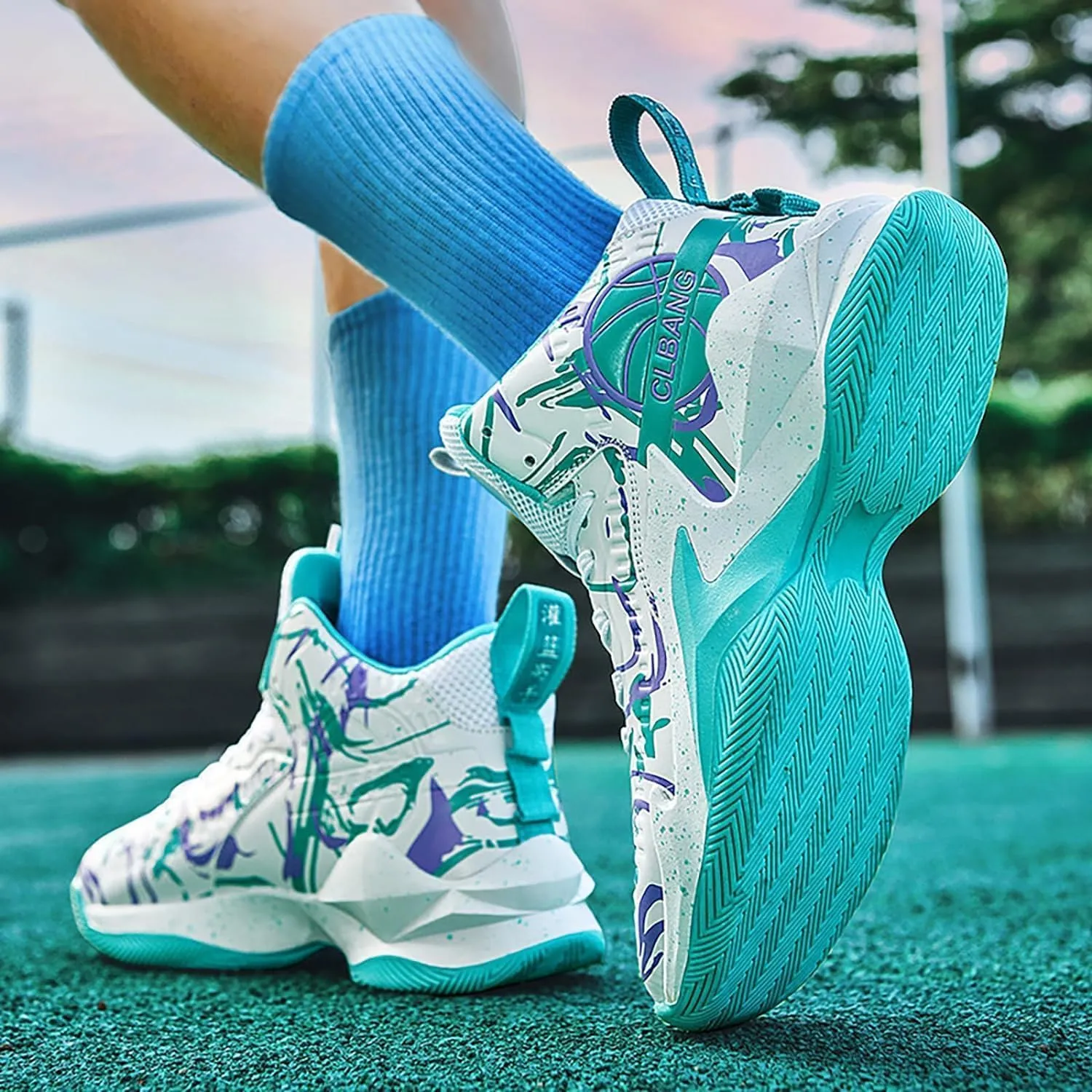 Unisex Basketball Shoes Breathable Non Slip Running Athletic Cushion Sports Fashion Sneakers Arch Support Sport Shoes