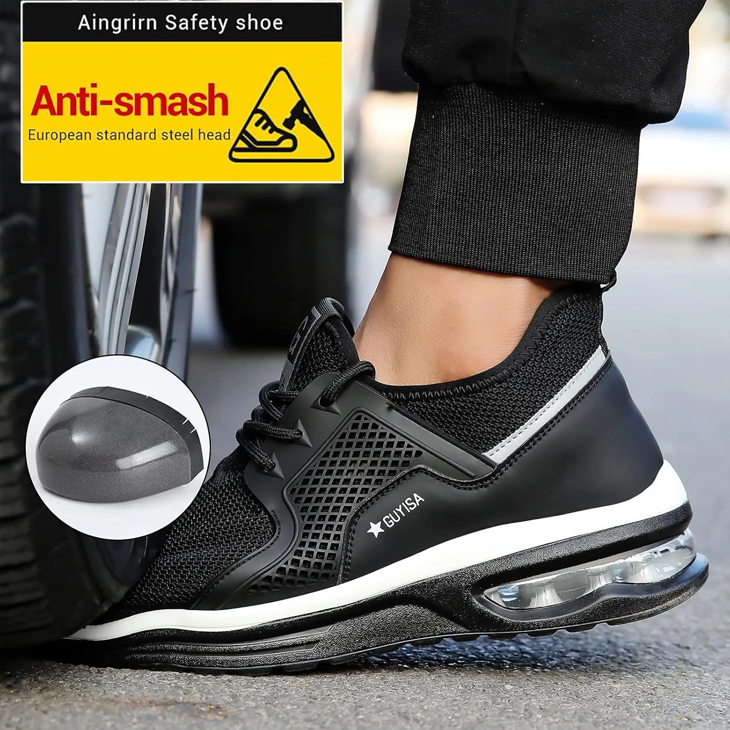 Walking Running Sneakers Shoes for Men Steel Shoes Work Air Cushion Trainers Toe Women Women's Shoes Casual Fashion Shoes
