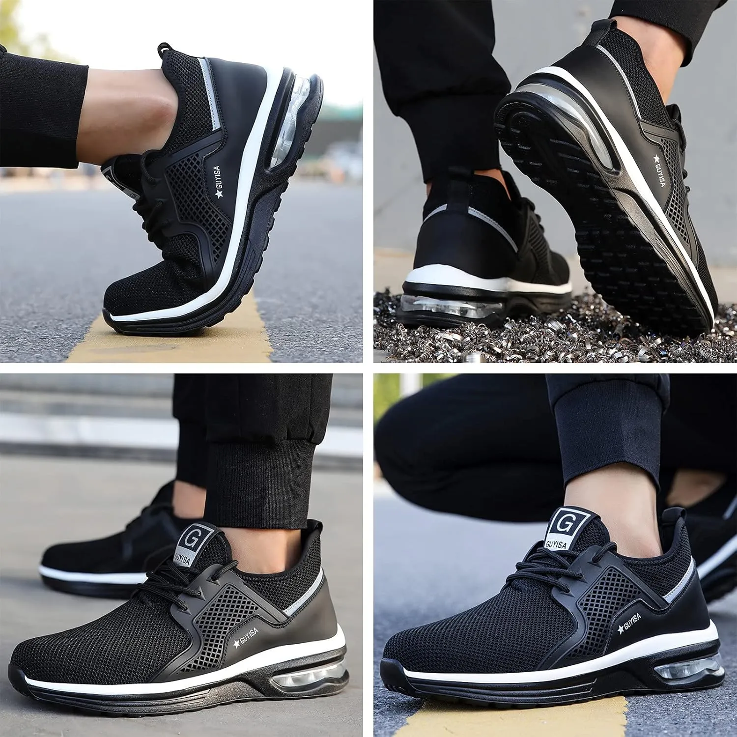 Walking Running Sneakers Shoes for Men Steel Shoes Work Air Cushion Trainers Toe Women Women's Shoes Casual Fashion Shoes