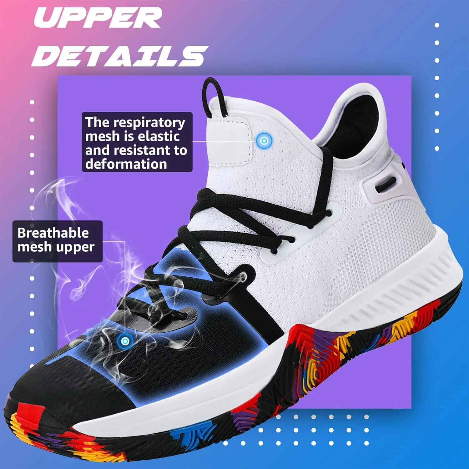 WETIKE Boys Girls Shoes - Kids Sneakers for Running, Basketball & Tennis - Non-Slip