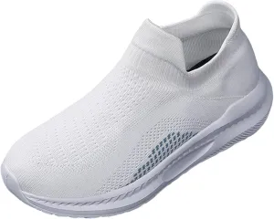 White Sneakers for Women Comfortable Women Orthopedic Sneakers Walking Womens Slip On Walking Sneakers Size 7 Womens Walking Shoes with Arch Support 9.5 Zapatos De Trabajo para Mujer Altos