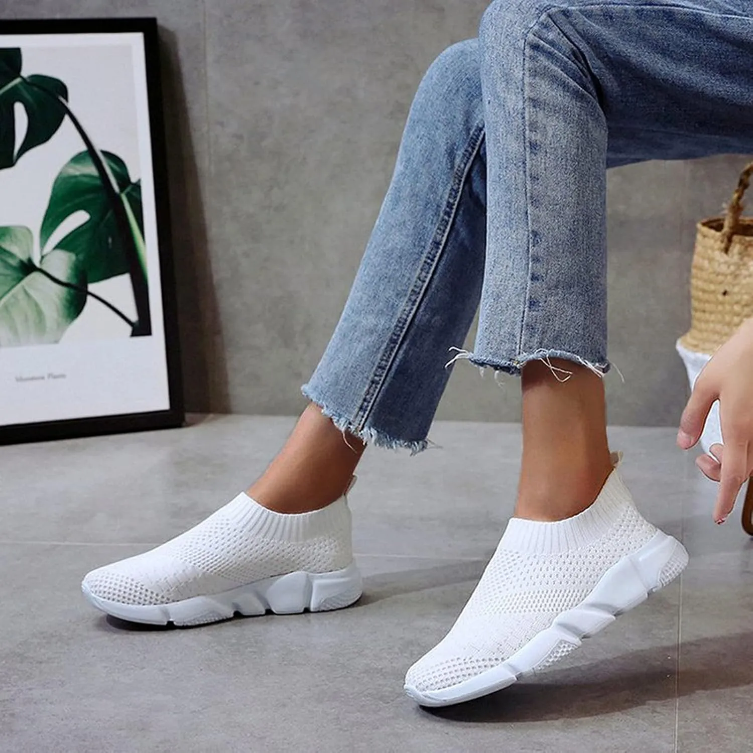 White Wide Width Casual Sneakers Women Comfy Shoes for Women Standing All Day Black Nurse Shoes for Women for Work Women Sneakers Black Size 9 Zapatos Antideslizantes para Mujer De Cocina