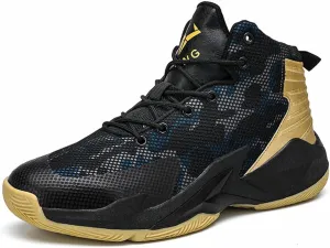 WILTENA Womens Fashion Breathable Basketball Shoes Mens Outdoor Mesh Sneakers Anti Slip Cushion Sports Shoes for Running Walking Training
