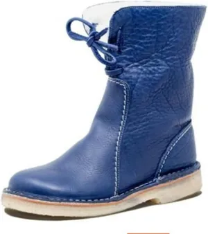 Winter Boots For Women 2024 Mid-Calf Snow Boots Fur Lined Warm Slip On Comfortable Outdoor Short Ankle Booties 2024