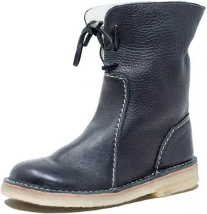 Winter Boots For Women 2024 Mid-Calf Snow Boots Fur Lined Warm Slip On Comfortable Outdoor Short Ankle Booties 2024
