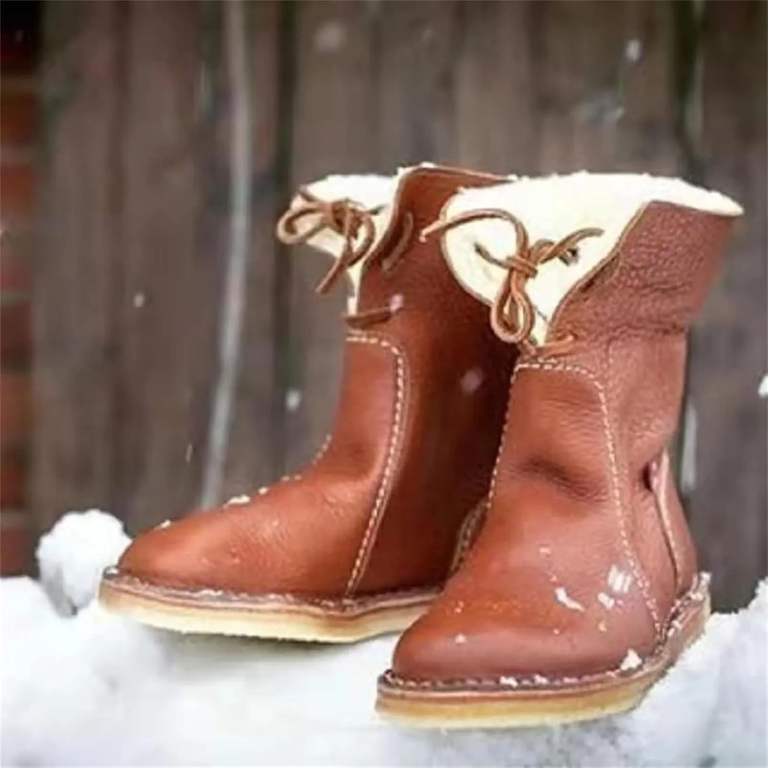 Winter Boots For Women 2024 Snow Boots Faux Fur Lining Classic Anti-Slip Warm Slip On Memory Foam Ankle Booties