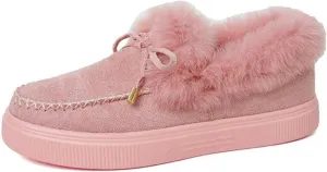 Winter Boots For Women 2024 Warm Fur Lined Snow Ankle Boots Outdoor Short Booties Fashion Slip On Loafers Shoes