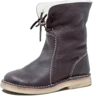 Winter Boots For Women Fashion Snow Boots Lightweight Warm Faux Fur Lined Slip On Comfort Mid-Calf Ankle Booties 2024