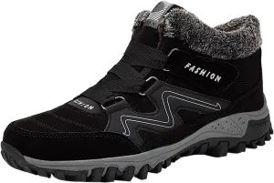 Winter Warm Thick Sole Men Snow Boots Couple Mid Top Cotton Sports Shoes Comfortable Construction Shoes