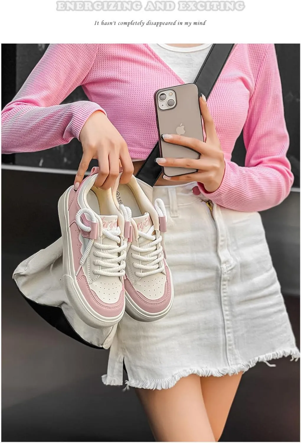 Women Casual Skate Sneakers Fashion Womens Slip-On Sneakers Spring Shoes Summer Pink White Sport Shoes Y2k Aesthetic