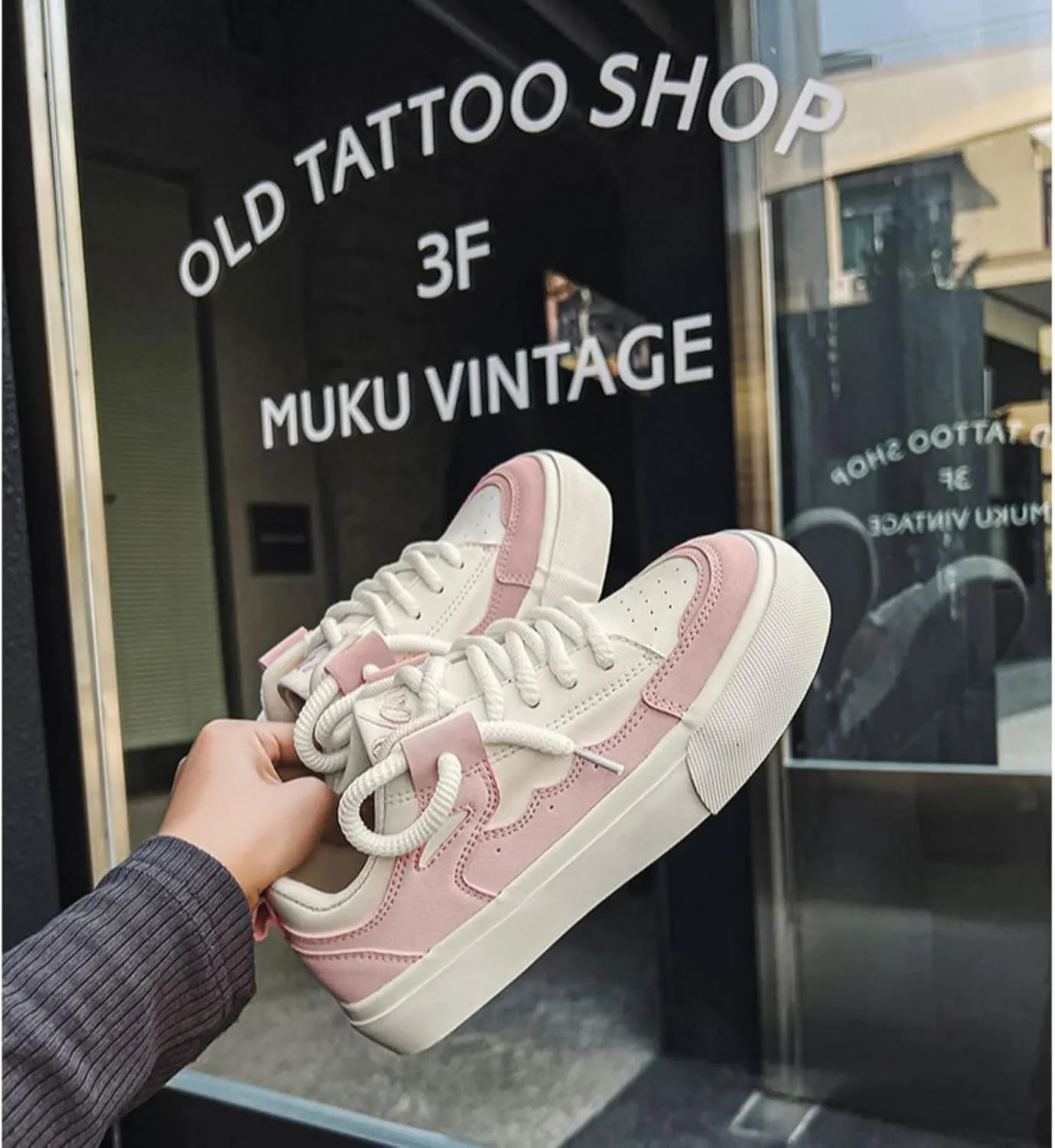 Women Casual Skate Sneakers Fashion Womens Slip-On Sneakers Spring Shoes Summer Pink White Sport Shoes Y2k Aesthetic
