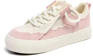 Women Casual Skate Sneakers Fashion Womens Slip-On Sneakers Spring Shoes Summer Pink White Sport Shoes Y2k Aesthetic