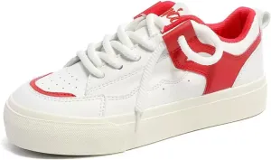 Women Casual Skate Sneakers Fashion Womens Slip-On Sneakers Spring Shoes Summer Pink White Sport Shoes Y2k Aesthetic