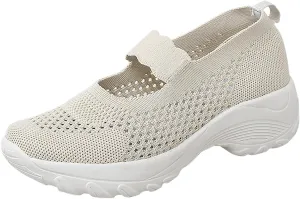 Women Casual Slip On Shoes Comfortable Walking Sneakers Lightweight Canvas Flats Non Slip Breathable Loafers